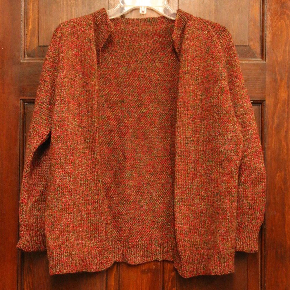 Colorful Red Cardigan (read below)